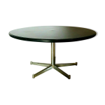 Table basse des années 50 piétement chrome xx siècle Table basse des années 50 piétement chrome xx siècle
