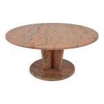 Table basse ou d appoint ronde en marbre italien Table basse ou d appoint ronde en marbre italien