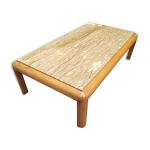 Table basse architonic en travertin