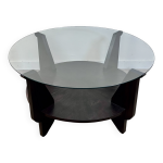 Table basse art dco en acajou 1930