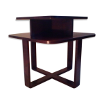 Table basse art déco rectangulaire en bois courbé Table basse art déco rectangulaire en bois courbé