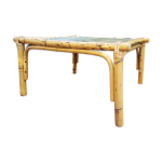 Table basse en bambou annes 70 / 80