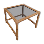 Table basse bambou / rotin