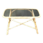 Table basse en bambou vintage