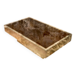 Table basse bar éruption solaire en laiton, cidue, italie, 1970s Table basse bar éruption solaire en laiton, cidue, italie, 1970s