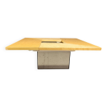 Table basse bar en frne par paul michel, annes 1970