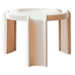 Table basse beige kartell 4905 design par giotto stoppino