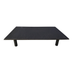 Table basse belge xl en wengé noirci et bambou attribuée à axel ver Table basse belge xl en wengé noirci et bambou attribuée à axel ver