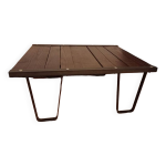 Table basse bois brut et fer forgé Table basse bois brut et fer forgé