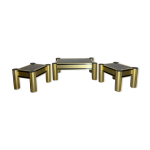 Table basse et bouts de canapé design 1970 Table basse et bouts de canapé design 1970