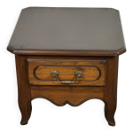 Table basse bout de canap en noyer style louis philippe