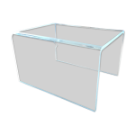 Table basse / bout de canapé plexiglas / design 20 ème siècle Table basse / bout de canapé plexiglas / design 20 ème siècle