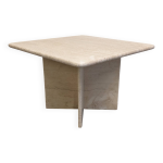 Table basse ou bout de canap en travertin, italie vers 1970