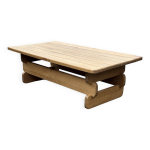Table basse brutaliste, ann�es 70