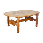 Table basse avec carreaux de cramique poul h. poulsen, gangso scandinave