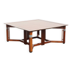 Table basse carrée art déco de schuitema de la série decoforma Table basse carrée art déco de schuitema de la série decoforma