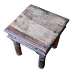 Table basse carrée en bois massif exotique Table basse carrée en bois massif exotique