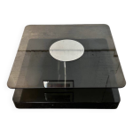 Table basse carre design marco fantoni pour tecno
