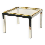 Table basse carr�e flaminia belgochrom w. rizzo. vintage 70s