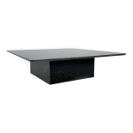 Table basse carre vintage en granit, italie, 1970s
