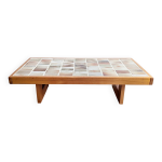 Table basse en cramique par maison regain annes 1970