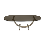 Table basse chrome et laiton italie 1970 Table basse chrome et laiton italie 1970