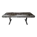 Table basse - circa 1960 - mosaque de marbre et pierres naturelles