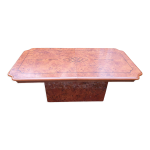 Table basse cocktail loupe d'orme