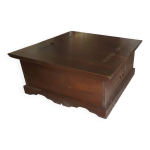 Table basse, coffre en bois massif