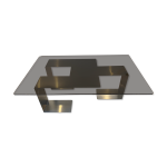 Table basse  colima  de jean - pierre mesmin pour bioject. 1970