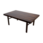 Table basse coloniale moderne en palissandre du milieu du siècle, années 1960 Table basse coloniale moderne en palissandre du milieu du siècle, années 1960