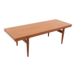 Table basse danoise moderne en teck des années 1960 Table basse danoise moderne en teck des années 1960