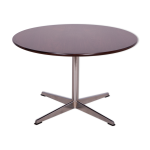 Table basse danoise rosewood et chrome du milieu du sicle annes 1960