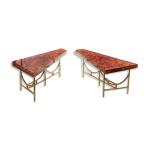 Table basse d�compos�e en r�sine fractale sign�e henri fernandez