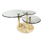 Table basse design et extensible, intermezzo drner, conue par georg appeltshauser, allemagne, 1990