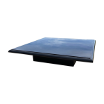 Table basse design laque noire