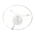 Table basse design ronde modulable en verre Table basse design ronde modulable en verre