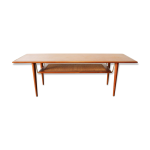 Table basse fd 516 en teck par peter hvidt & orla mølgaard nielsen pour france & son 1956 Table basse fd 516 en teck par peter hvidt & orla mølgaard nielsen pour france & son 1956