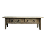 Table basse de ferme espagnole, dbut du xixe sicle - table en chne, tablette antique