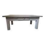 Table basse de ferme patine