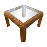 Table basse godrons cruse 80 vintage