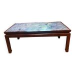 Table basse en granit bleu, 1970 - 1980