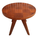 Table basse / guridon rond en bois massif