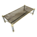 Table basse hollywood regency chrome