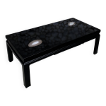 Table basse inclusion agathes design belge 1970