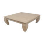 Table basse italienne en travertin « opium », années 1980 Table basse italienne en travertin « opium », années 1980