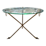 Table basse en laiton style maison jansen france