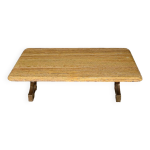 Table basse en laiton et travertin, poque art dco, 1930