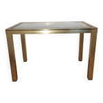 Table basse laiton et verre