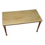 Table basse marbre et bronze